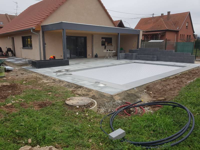 Création d'un aménagement extérieur à Scherwiller