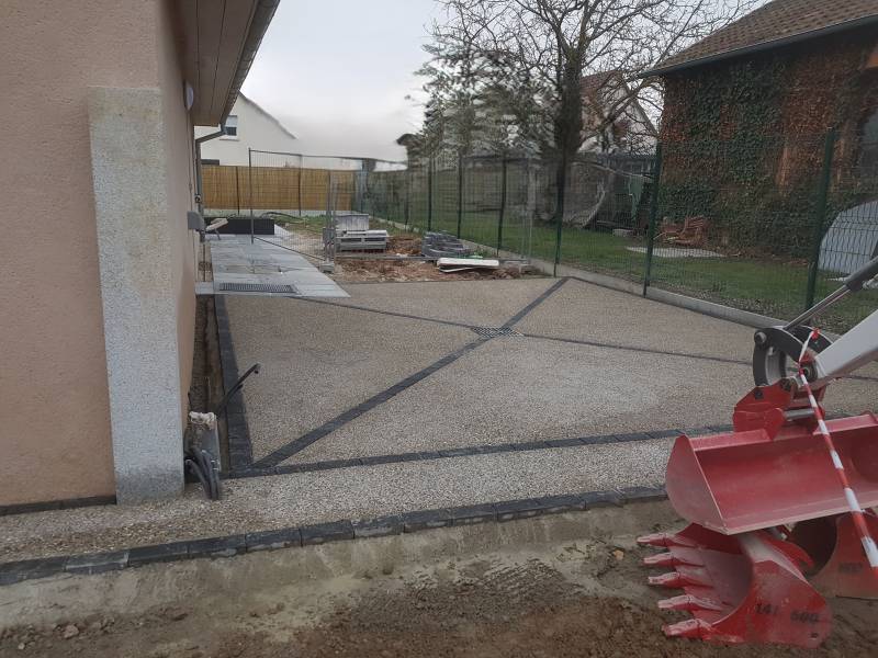 Création d'un aménagement extérieur à Scherwiller