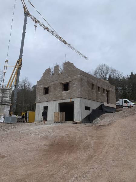 Maison en cours de construction à Hohwarth