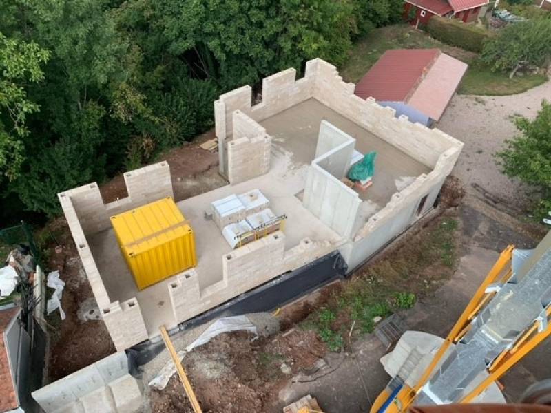 Construction en chanvre d'une maison d'habitation à Villé