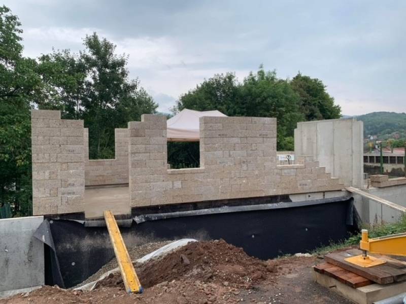 Construction en chanvre d'une maison d'habitation à Villé