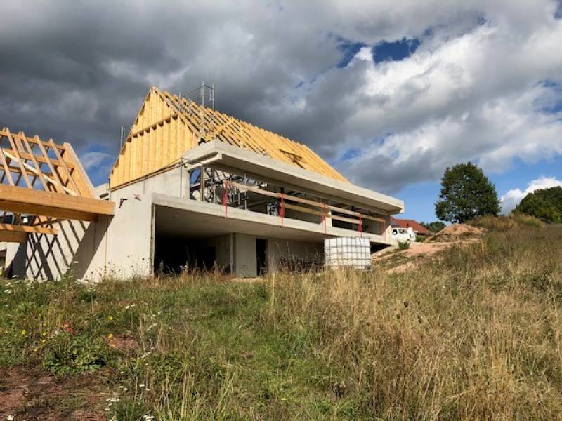 Construction d'une maison en béton dans la vallée de Villé à Hohwarth