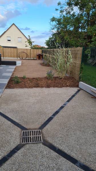 Création d'un aménagement extérieur à Scherwiller