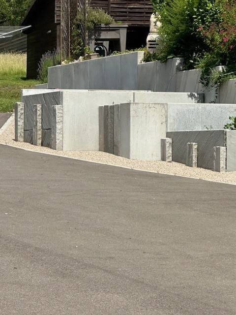 Réalisation d'une cour à St Pierre Bois