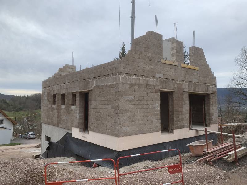 Maison en cours de construction à Hohwarth