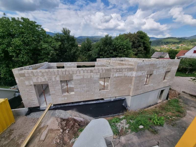 Construction en chanvre d'une maison d'habitation à Villé