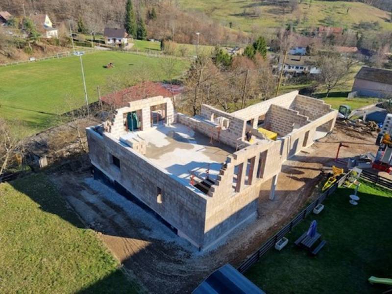 Construction en chanvre d'une maison d'habitation à Rosenwiller