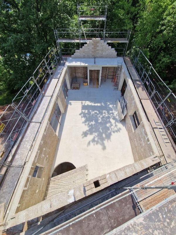 Construction en chanvre d'une maison d'habitation à Hohwarth