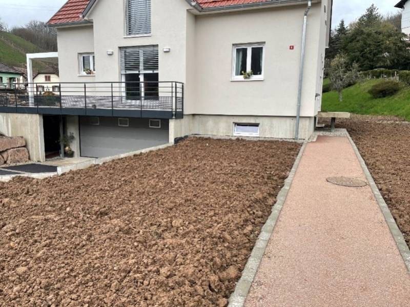 Réalisation d'un aménagement extérieur à Maisonsgoutte