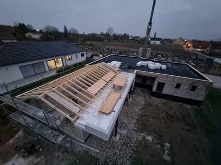 Construction en chanvre d'une maison d'habitation à Schwindratzheim