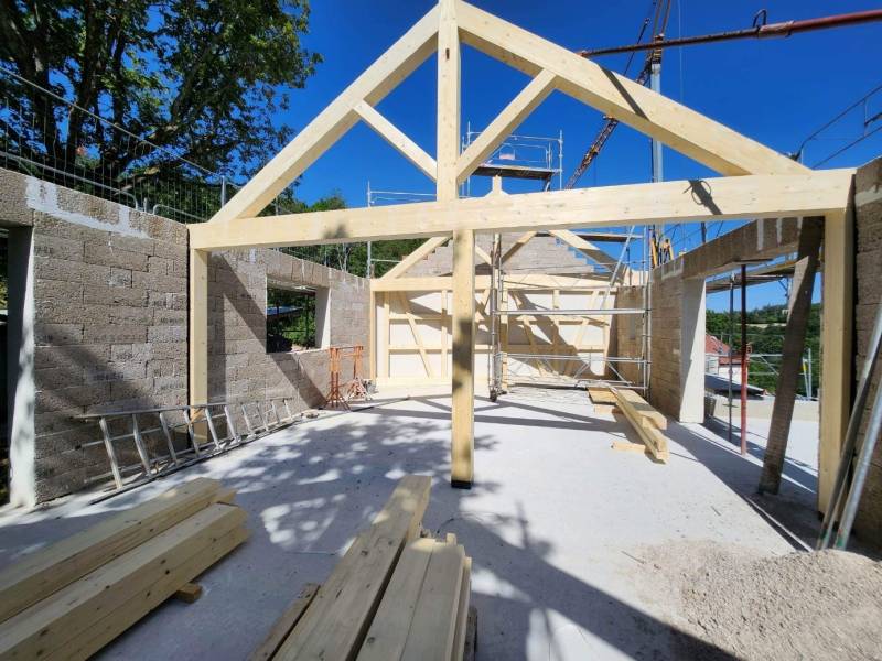 Construction en chanvre d'une maison d'habitation à Hohwarth