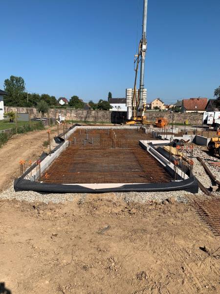 Construction en chanvre d'une maison d'habitation à Schwindratzheim