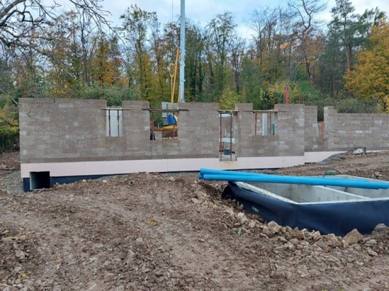 Construction en chanvre d'une maison d'habitation à Rosenwiller