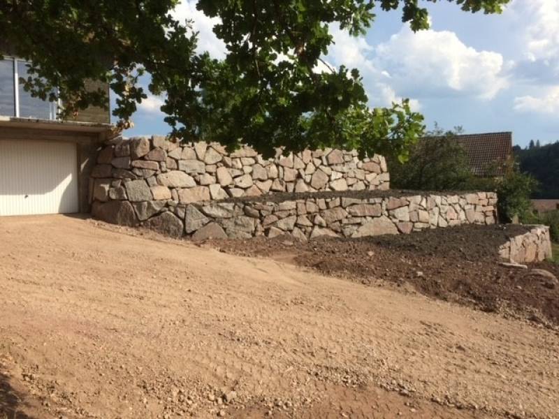 Création d'un enrochement à Senones 