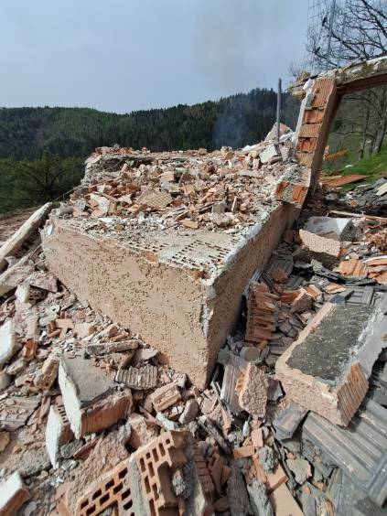 Maison démolie