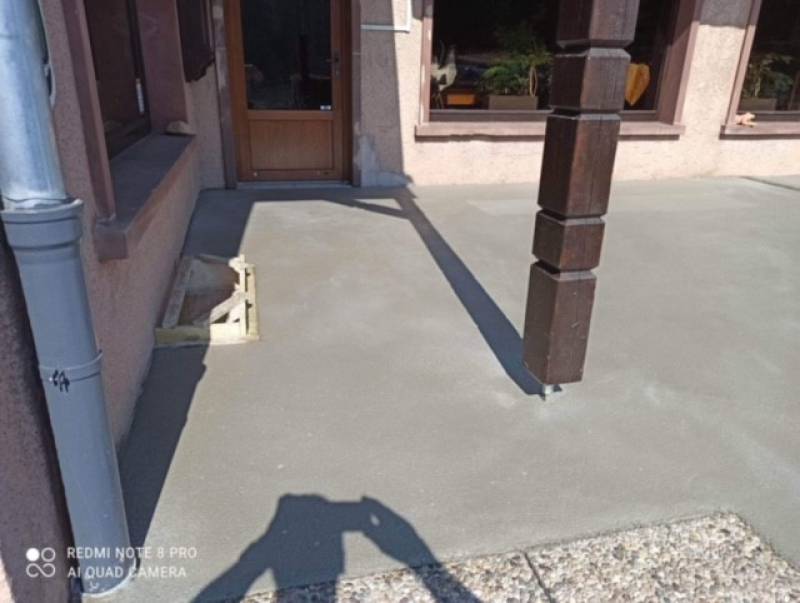 Réalisation d'un béton désactivé 